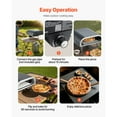 thumbnail image 6 of KFFKFF Portable Propane Outdoor Pizza Oven, 12-Inch Gas Pizza Maker with Durable Pizza Stone, Carrying Bag, Ideal for Backyard, Patio, and Camping, Black, 6 of 9