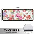 thumbnail image 5 of Kitchen Rugs Sets Of 2,Pioneer Flower Floral Print Pattern Anti Fatigue Kitchen Mat Rugs Non Slip Washable,Decorative Kitchen Floor Mats for Kitchen,Sink,Laundry,17"x47"+17"x47", 5 of 5