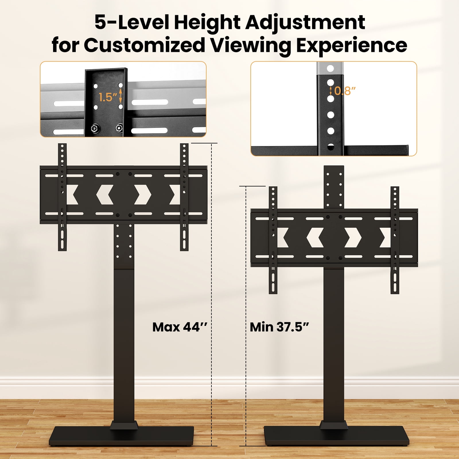 Gymax Floor TV Stand Universal TV Stand for 32-70 Inch TVs up to 110 lbs Mount Stand