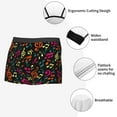 thumbnail image 3 of Sikiie Music Notes Print Men's Boxer Briefs, Elastic Waistband Boxer Briefs Leggings-X-Large, 3 of 5