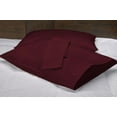 thumbnail image 2 of CCNY 2 Pack Youth Pillowcases Set Youth 16x22 Inch 600 Thread Count 100% Soft Egyptian Cotton Travel Pillow Covers Wine Solid, 2 of 5
