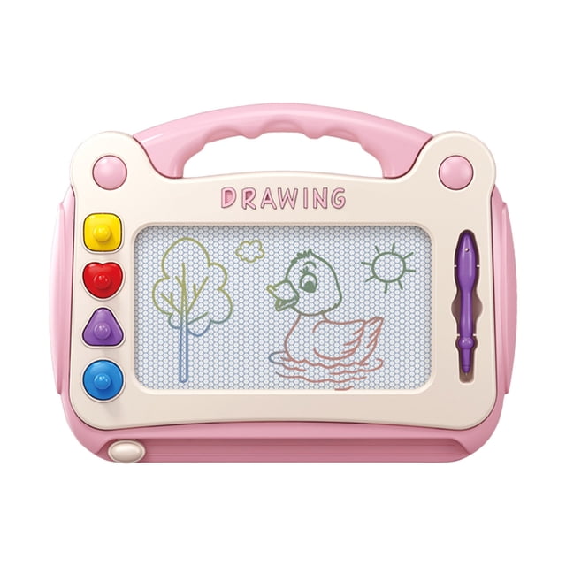 Fesfesfes Large Size Magnetic Drawing Board Colorful Writing Board Toy for 1-3-6 Years Old Kids Doodle Board with Magnetic Surface and Colorful Design