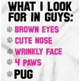thumbnail image 2 of What Look In Guys Pug Owner Dog Lady Women Plus Size Graphic Pullover Hoodie Brisco Brands 3X, 2 of 4