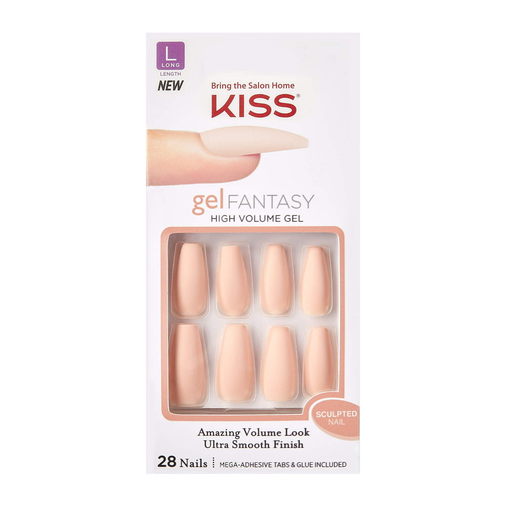 KISS Gel Fantasy Sculpted Nails - 4 the Cause - Walmart.com - Walmart.com