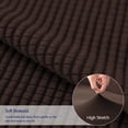 thumbnail image 6 of Subrtex 1 Piece Stretch Jacquard Couch Cover, Sofa Slipcover for 3 Cushion Couch, Machine Washable Furniture Protector(Sofa, Chocolate), 6 of 9