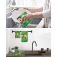 thumbnail image 5 of St. Patrick's Day Kitchen Dish Towels for Drying Dishes Set of 2, Funny Gnomes Beer Gold Coin Shamrock Green Waffle Weave Microfiber Hand Tea Bathroom Towels Quick Dry & Absorbent Towel 12x12, 5 of 7