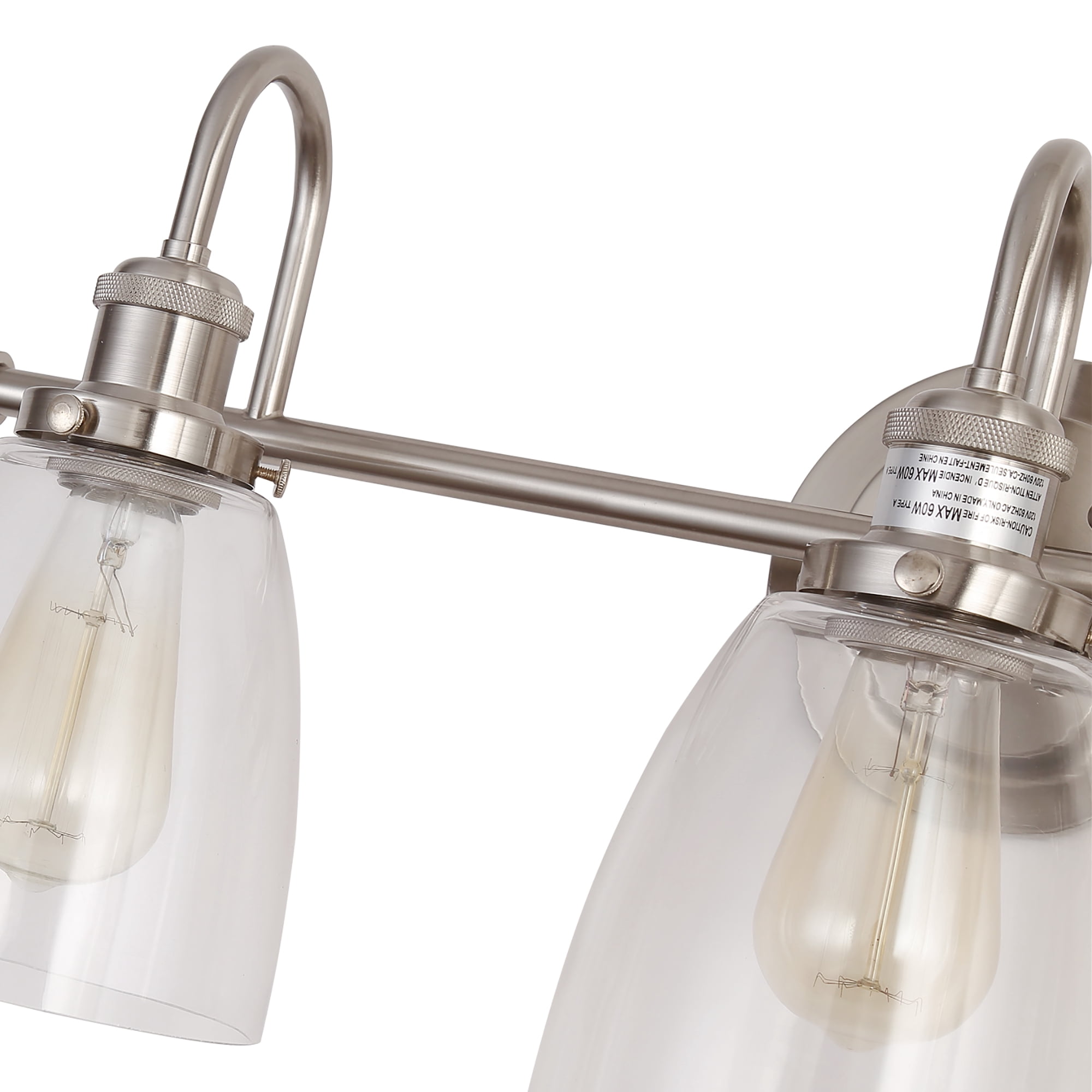 Warehouse of Tiffany Annha Sand Nickel 3-Light Cone Glass Shade Wall Sconce