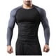 thumbnail image 2 of Blusas y camisas de manga larga con cuello redondo para hombre, estilo casual, a juego, para correr, fitness, de poliéster., 2 of 6