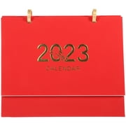 2023 Desk Calendar Planner Desktop Supply Monthly Standing Office Decor Calendars Paper