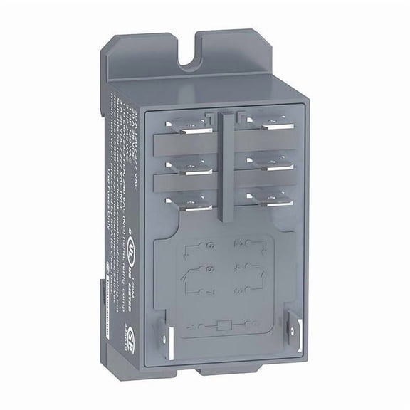 DIN Rail & Top Flange, Enclosed Power Relay, Square, 30 A, 8 Pins, Tab
