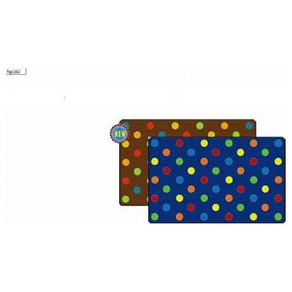 Flagship Carpets FE409-32A Rectangle Dots Primary Carpet, 6 ft. x 8 ft. 4 in.