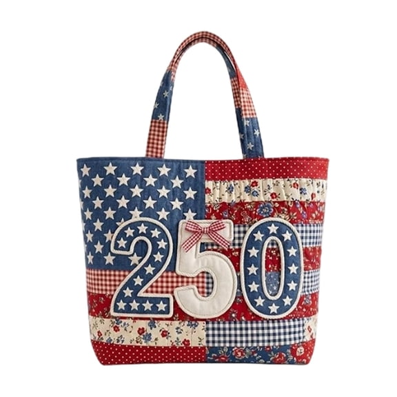 Large Capacity Handbag for Women Patriotic Tote Bag with Shoulder Strap Travel Gym Beach Shopping Carry on Bags 250 Years Anniversary Independence Day Gift