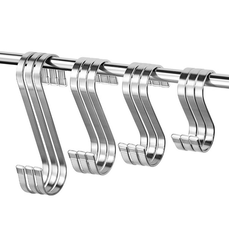 YF-87802 Stainless Steel Kitchen Wardrobe Hanging S-Hooks with