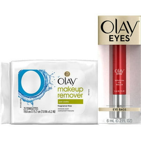 Olay Eyes Eye Depuffing Roller with BONUS Makeup Remover (Best Depuffing Eye Roller)