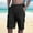 Black, variant on 1PCS Men's Summer Fashion Drawstring Elastic Solid Color Shorts, Loose Casual Five Pants, Beach and Daily Wear Trouser Shorts for Men Blue 12(XXL)