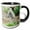 Black/White, variant on 3drose, Curious Baby Prairie Dog, 15oz Two-tone Yellow Mug