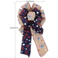 thumbnail image 3 of Jour de l'Indépendance Arcs Patriotiques Rouges et Bleus 2 Packs 11x23 Pouces Quart d'Étoiles du Drapeau Américain Juillet pour Décorations d'Arc de Couronnes Intérieures et Extérieures (Arcs Patriotiques-4), 3 of 6