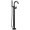 Black, variant on Delta Trinsic Contemporary Floor Mount Tub Filler Trim in Chrome T4759-FL Faucet
