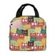 thumbnail image 1 of Easygdp Cute Cartoon Cat Bolsa Térmica Premium - Tela Oxford Impermeable, Gran Capacidad, Bolsillo Frontal, Unisex para Trabajo, Escuela, Actividades al Aire Libre y Picnics, 1 of 8
