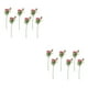 thumbnail image 4 of Rama de flor falsa Yuarrent 6 piezas Rosa roja, 4 of 6
