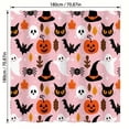 thumbnail image 4 of Halloween Shower Curtain for Bathroom – Cute Spooky Pumpkin Ghost Printed Bath Curtain – Funny Shower Curtain for Bathroom, Farmhouse Seasonal Bathroom Halloween Home Decor 180x180cm, 4 of 8