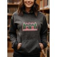 thumbnail image 3 of Snowflake Christmas Hoodie for Men Women, Holiday Pullover Hooded Sweatshirt, Cozy Cotton Poly Blend, Festive Winter Outfit, 3 of 5