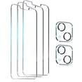 thumbnail image 2 of Protecteur d'Écran en Verre pour iPhone13, iPhone 13 Pro, iPhone 13 Pro Max Protecteur d'Objectif de Caméra, Film en Verre Trempé Plein Écran, HD - Sans Bulles - Résistant aux Rayures, 2 of 9