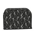 thumbnail image 2 of Xecao Retro Skeleton Dancing On Halloween Party Print 2 Slice Toaster Cover with Pockets, Small Appliance Cover, Dust and Fingerprint Protection, Machine Washable, 2 of 7
