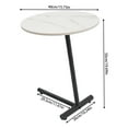 thumbnail image 6 of Wildnix Durable End Table with Spacious 15.75" Tabletop, C-Shaped Design, Space-Saving, Easy to Install, Waterproof, Scratch-Resistant, 6 of 6