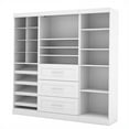 thumbnail image 3 of Bestar Pur 86W Closet Organizer System in White - Engineered Wood, 3 of 13