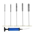thumbnail image 4 of Juego de cepillos para limpieza de tuberías, 6 piezas, limpiador de tuberías largo, piezas pequeñas de acero inoxidable, taladro para soplador,, 4 of 9