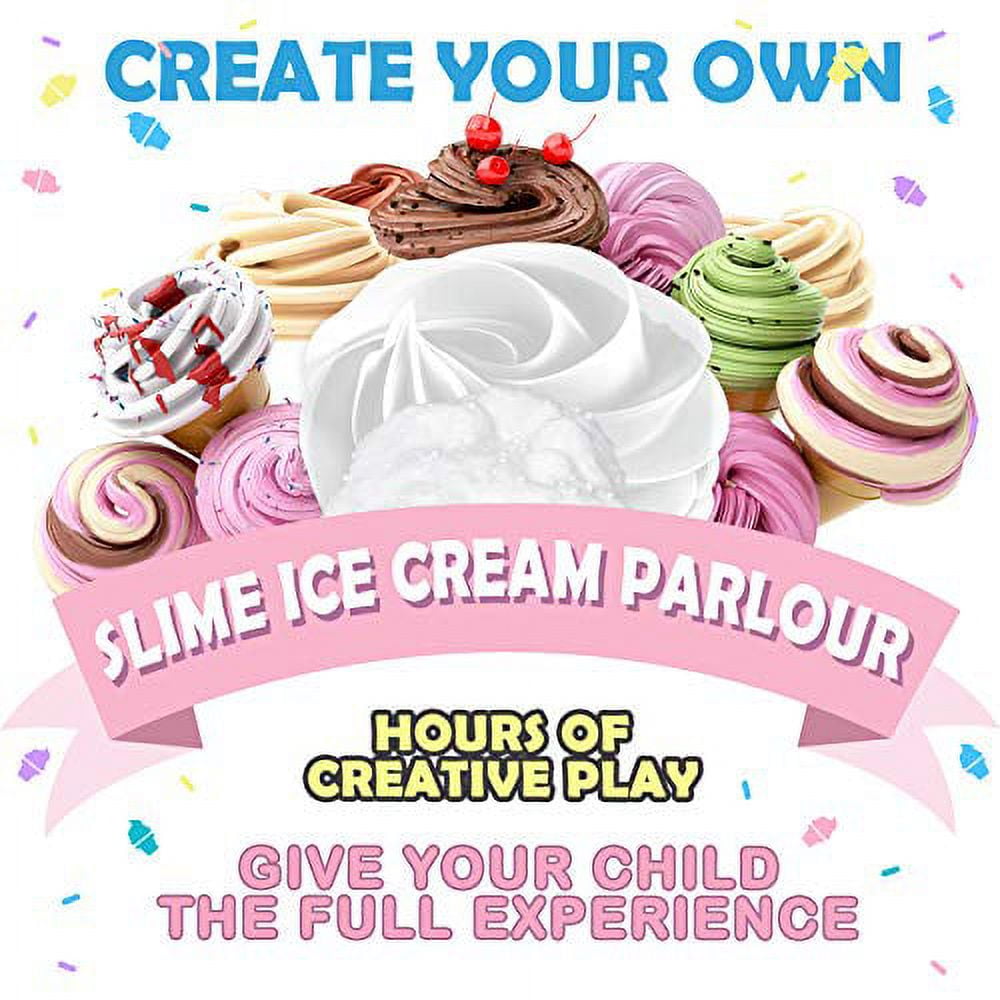 Original Stationery Ice Cream Slime Kit for Girls, Ice Cream Slime Making  Kit to Make Cloud Slime and Foam Slimes, Fun Christmas Gifts for Girls 8-12