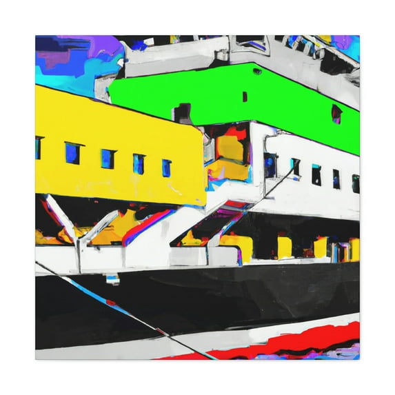 Fauvist Ferry Fantasy - Canvas