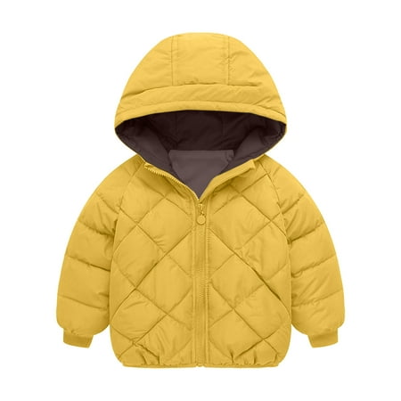 

Winter Savings Clearance! Stamzod Kids Clothes Girls Winter Clearance Cotton Padded Down Jacket With Velvet Lining Boys Jacket Hooded Jacket Coat 3-8Years Children Outerwear With Zipper