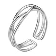 thumbnail image 1 of Qarigey Anillo de apertura para mujer, moda ajustable, boda, compromiso, festival, vacaciones, trabajo, tienda, decoración, joyería para Ropa, zapatos y accesorios Miscelánea, 1 of 6