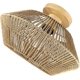 thumbnail image 1 of Boho Semi Flush Mount Light Led Ceiling Light Mount Ceiling LightFixture Rattan Straw Rope Bathroom Light Shade, 1 of 5