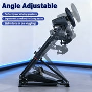Thicken Racing Wheel Stand - Foldable Triangle Structure Steering Wheel Simulator Cockpit Wheel Stand for Logitech Thrustmaster MOZA FANATEC
