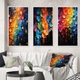 thumbnail image 1 of Designart "Shimmering Beats Compact Discs wall art III" Entertainment Framed Wall Art Set Of 3 - Multi-Color Compact Discs Frame Gallery Set For Office Decor, 1 of 6