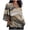 Multicolor2, variant on Ruimatai Women's Casual Printed V-Neck Three-Quarter Sleeve Blouse Soft Comfortable Linen-Look Tunic Top for Everyday Wear