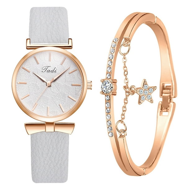 Jewelry On Clearance Jadi Fashion Casual Accessories Luxury Small Exquisite  Bracelet Watch Set Sky Blue - Walmart.ca