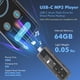 thumbnail image 3 of Reproductor MP3 RUIZU USB tipo C de 64 GB con Bluetooth 5.3 y radio FM, 3 of 7