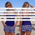 thumbnail image 3 of VISALY Women's Two-Piece Tankini Swimsuit Tankini Set Ruched Tummy Control Swimwear Ruffled V Neck Spaghetti Strap Bathing Suit with High Waisted Boyshorts for Beach Pool Dark Blue M, 3 of 7