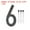 Number 6, variant on Uxcell Black House Number, House Address Numbers Sign Large Floating Number 6