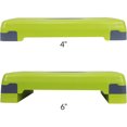 thumbnail image 2 of Fitvids Adjustable Aerobic Stepper Platform, Non-Slip Workout, 27", Lemon/Gray, 2 of 6