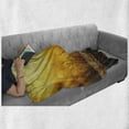 thumbnail image 6 of Fall Soft Flannel Fleece Throw Blanket, Empty Wooden Tabletop Layout Setting Sun Afternoon Wheat Agriculture Print, Cozy Plush for Indoor and Outdoor Use, 50" x 70", Brown Orange Yellow, by Ambesonne, 6 of 6