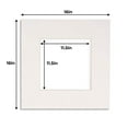 thumbnail image 2 of Smooth White 16x16 White Picture Mats with White Core for 12x12 Pictures - Fits 16x16 Frame, 2 of 4