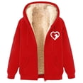 thumbnail image 1 of WILLBEST Sudaderas Navideñas Autumn/Winter Lamb Coat Plus Thick Hooded Cardigan Plus Size Coat Mediana​​, 1 of 2