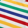 thumbnail image 4 of Glisme 2 Piece Outfits For Boys Toddler Colorful Stripes Short Sleeved T-Shirt And Overalls Two-Piece Set Cartoon Jumpsuits Versatile Clothes Suit Size 3-4, 4 of 8