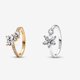 thumbnail image 2 of Anillo Abierto De Plata 925s PandorraHeart Brillante Herbarium Cluster, 2 of 3