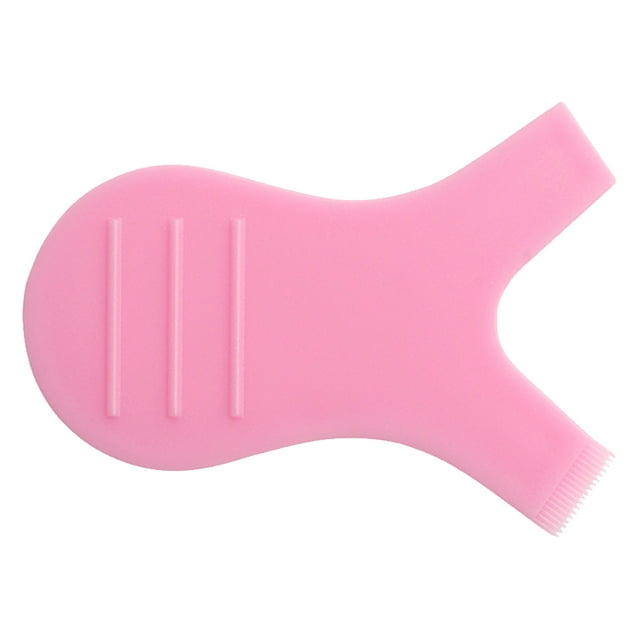 10pcs/bag Eyelash Brushes Plastic Eyelash Lifting Perm Plastic Eyelash Perm Comb Y Shape Portable Makeup Tools, Pink